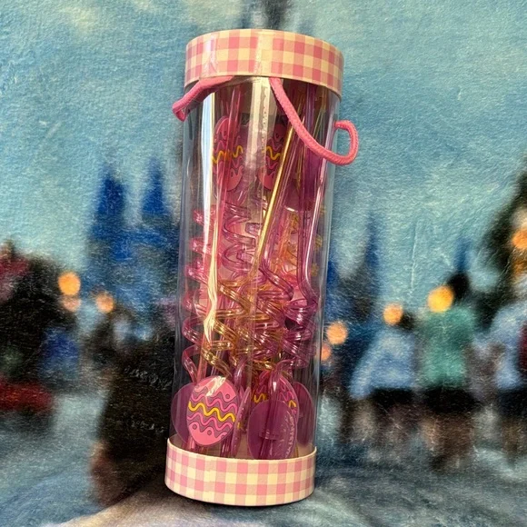 Eccolo Pink and Purple Eggstra Straws Set - Picture 4 of 5